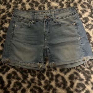 American Eagle Outfitters Women's Blue Denim Cutoff Shorts